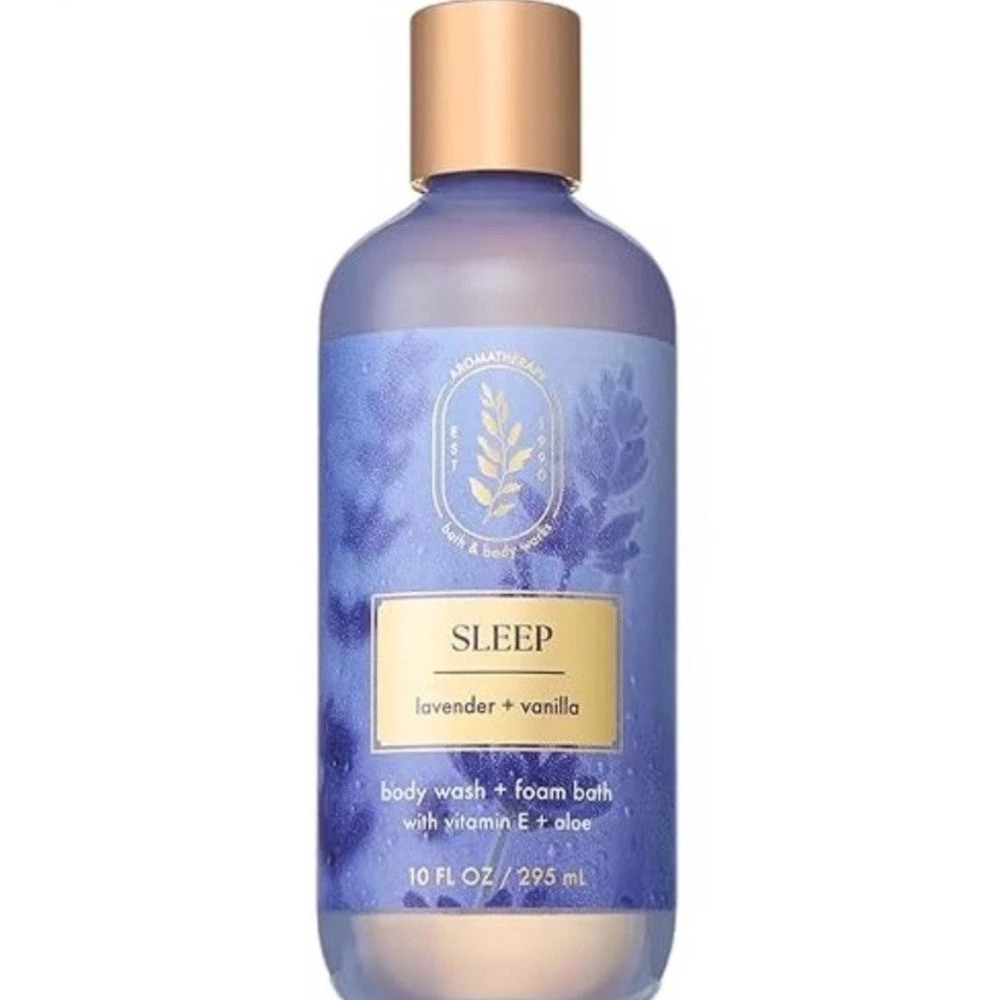 Bath & Body Works Sleep SEALED lavender + vanilla body wash foam bath